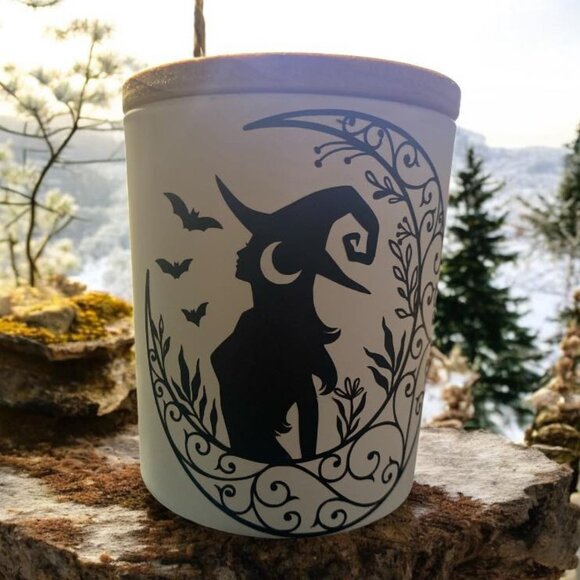 Hand Crafted Other - Hand Crafted 7.5 oz Beautiful Intricate Witch Candle